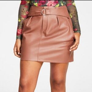 Bar III Brown Mini Skirt Size 14